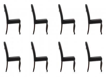8x Chesterfield chairs upholstered armchair chair design seating club set new